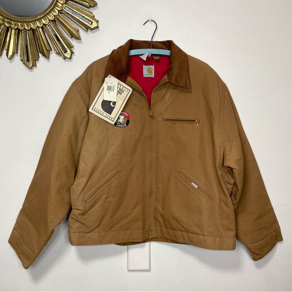 Carhartt Other - Carhartt Detroit Quilted Nylon Lined Firm Duck Jacket Vintage